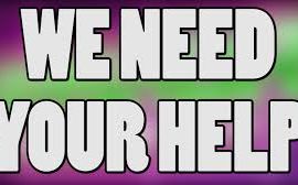 we need your help 2